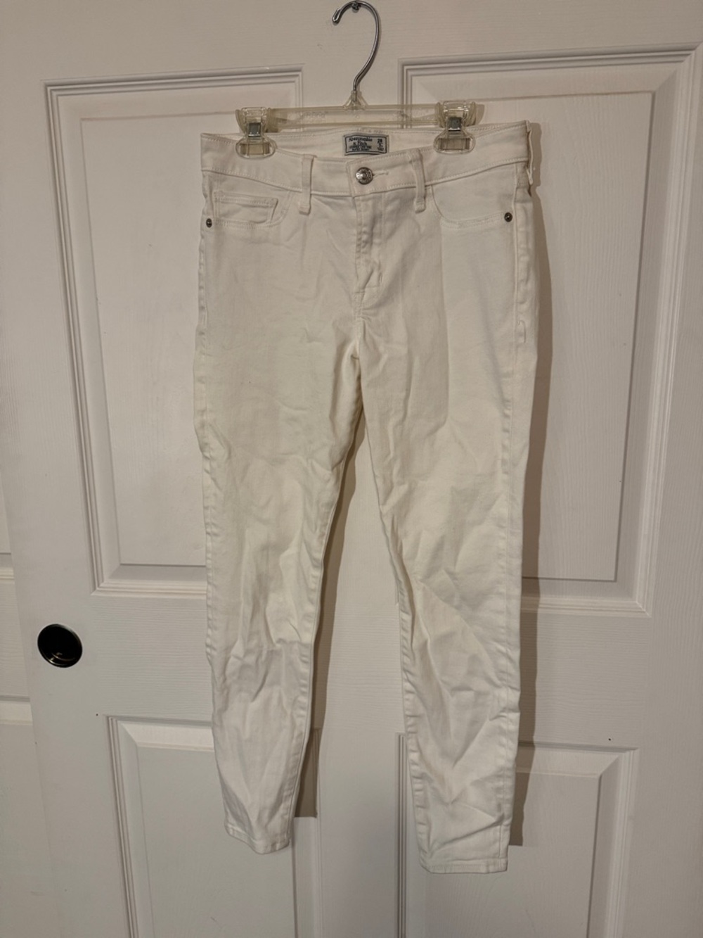 Abercrombie&fitch White Skinny Jeans